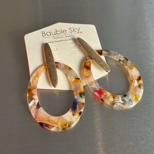 Multicolor Oval Earrings